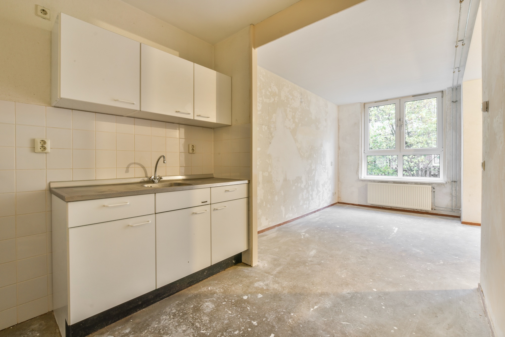 Kitchen during renovation